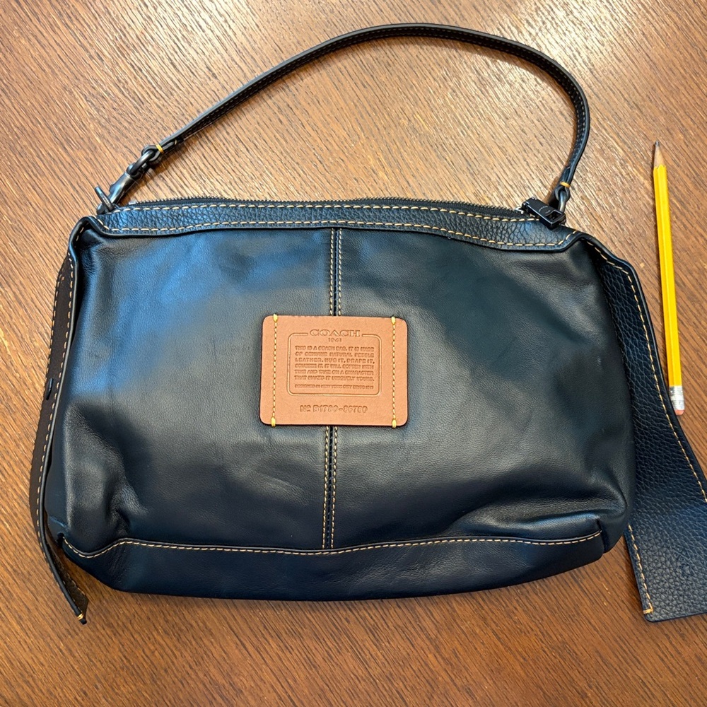 Coach Bandit Hobo black Leather Handbag